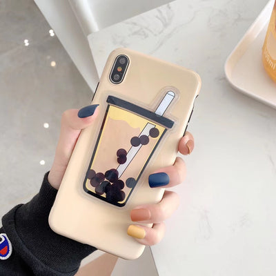 Funda iPhone con Líquido Descompresivo de Té de Perlas - Compatible con Apple - Image 8
