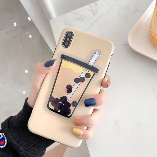 Funda iPhone con Líquido Descompresivo de Té de Perlas - Compatible con Apple - Image 8