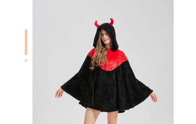 Capa Flanela Diablillo Halloween - Disfraz Infantil Cartoon - Image 10