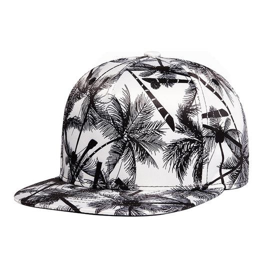 Gorra de Ala Recta con Estampado de Palmeras - Unisex Trendy - Image 3