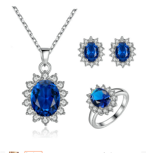 Conjunto de Joyas Girasol: Collar, Anillo y Aretes para Novia - Image 19
