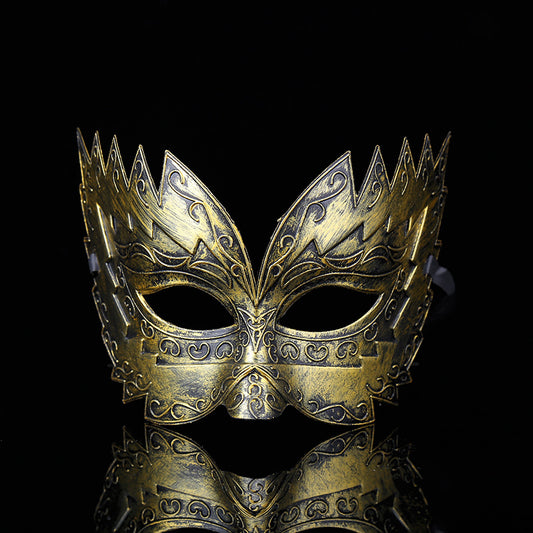 Máscara Plástica Vintage con Diseño Creativo para Fiestas de Halloween