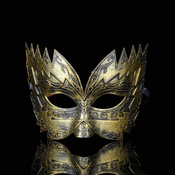 Máscara Plástica Vintage con Diseño Creativo para Fiestas de Halloween