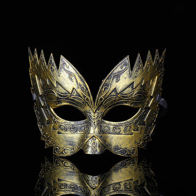 Máscara Plástica Vintage con Diseño Creativo para Fiestas de Halloween