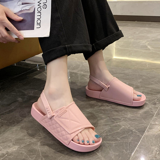 Sandalias Casuales de PVC Color Sólido - Comodidad y Estilo - Image 4