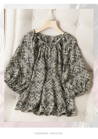 Blusa Suelta Reductora de Manga 3/4 para Mujer - Image 14