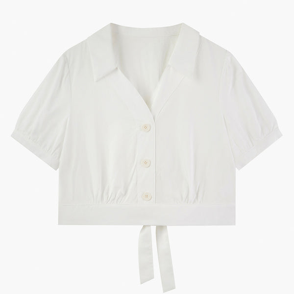 Polo Corta Mujer Diseño Sofisticado