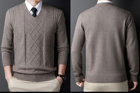 Suéter Casual para Hombre con Cuello Tipo Polo - Pullover de Punto - Image 18