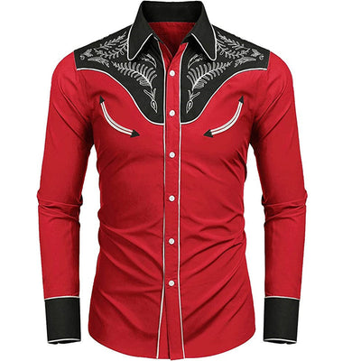 Camisa Suelta Estampada Estilo Western Americano - Image 43