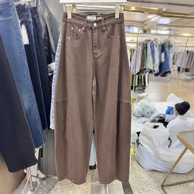 Pantalones Baggy Denim Lavado Banana Estilo Coreano - Image 4