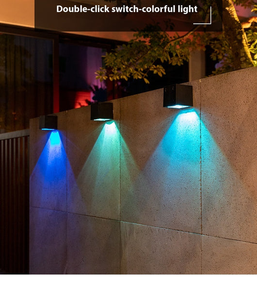 Lámpara Solar Cuadrada para Pared - Luz Ambiental Exterior - Image 11