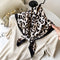 Black Paisley Print Silk Scarf - Decorative Belt and Hair Band