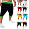 Shorts Deportivos Casuales de Color Sólido para Hombre