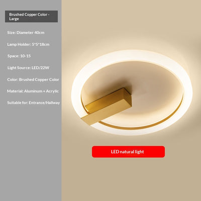 Lámpara de Techo LED Minimalista Nórdica para Recibidor y Entrada - Image 20
