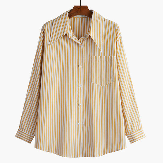 Blusa Larga Ajustada Estilo Coreano Manga Larga - Image 2