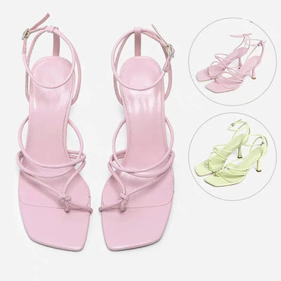 Sandalias de Tacón Alto Versátiles con Hebilla - Diseño Minimalista y Moderno - Image 8