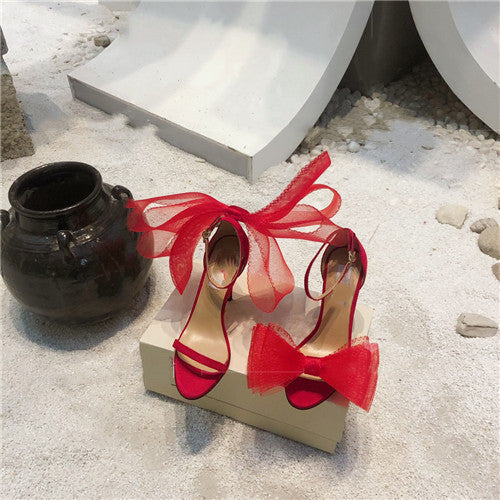 Sandalias Stiletto con Moño de Satén - Image 6