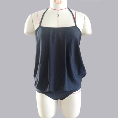 Traje de Baño Hombre Cuello Alto Pecho Negro - Image 4