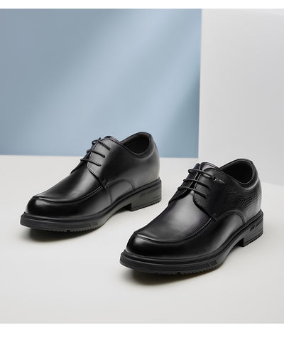 Zapatos Derby de Cuero Genuino con Alzas de 8cm para Hombre - Calzado Formal Ejecutivo - Image 21