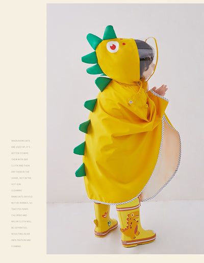 Impermeable Infantil Tipo Capa con Diseño de Dinosaurio - Image 26