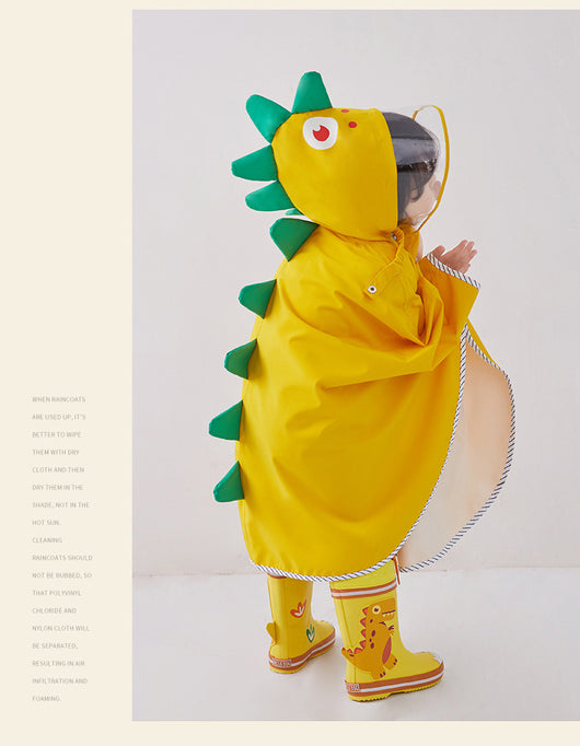 Impermeable Infantil Tipo Capa con Diseño de Dinosaurio - Image 26