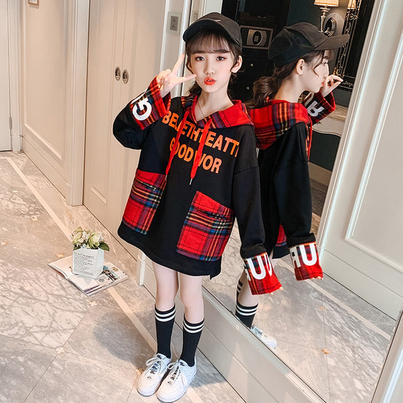 Sudadera con Capucha y Estampado de Letras Coreanas para Niños