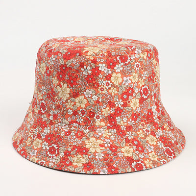 Sombrero Cubo Pescador Estampado Doble Cara con Diseño Crisantemo - Image 4