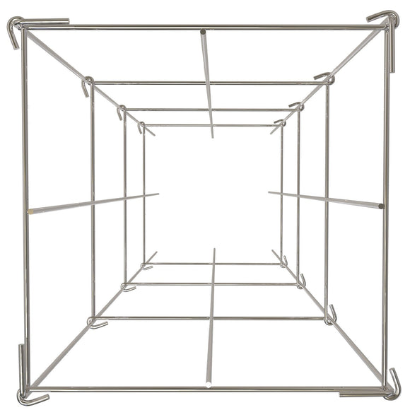 Estacas para Tomate 46cm - Pacote com 5 Estruturas Quadradas de Aço Galvanizado