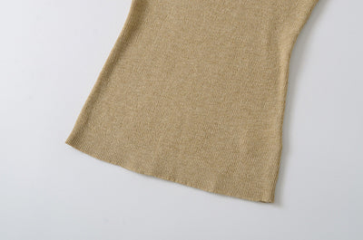 Blusa Ajustada de Lana Estilo Europeo - Cuello Redondo Liso y Elástico - Image 30