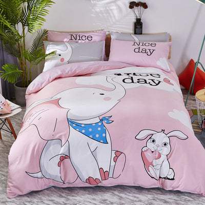 Ropa de Cama Infantil de Algodón con Diseños Animados - Image 58