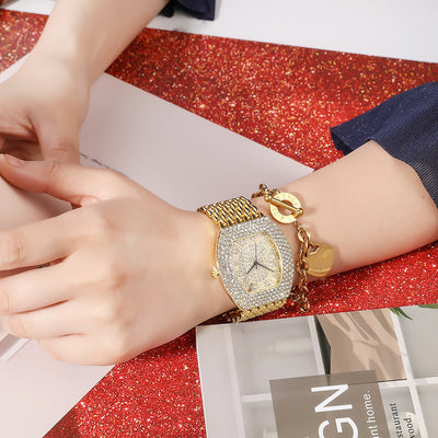 Reloj Elegante para Dama con Banda de Acero y Diamantes Gypsophila - Image 4