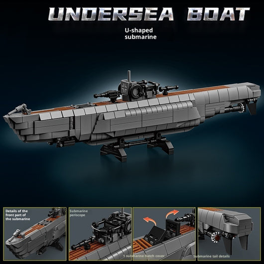 Bloques de Construcción Submarino Militar - Image 4