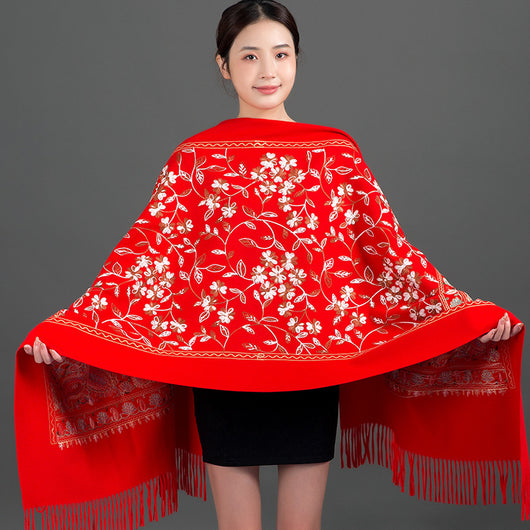 Chal Cashmere Premium para Cheongsam - Abrigo Elegante y Cálido - Image 3