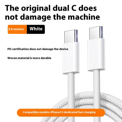 Cable USB-C de Carga Rápida Trenzado con Transferencia de Datos - Image 7