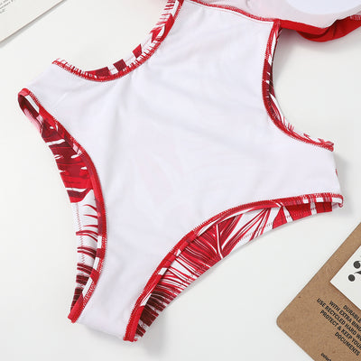 Bikini Triangular Sexy con Diseño de Flores y Cordones Ajustables - Image 6