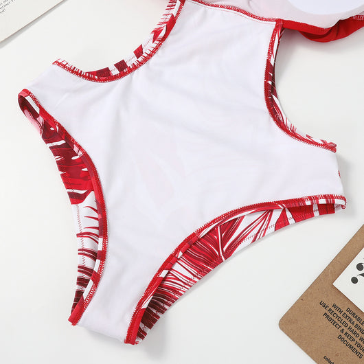 Bikini Triangular Sexy con Diseño de Flores y Cordones Ajustables - Image 14