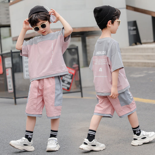 Conjunto Escolar Infantil de Dos Piezas: Blusa Manga Corta y Pantalón - Image 8
