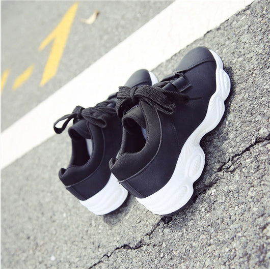 Zapatillas Blancas Casuales para Mujer con Suela Gruesa - Estilo Coreano - Image 7