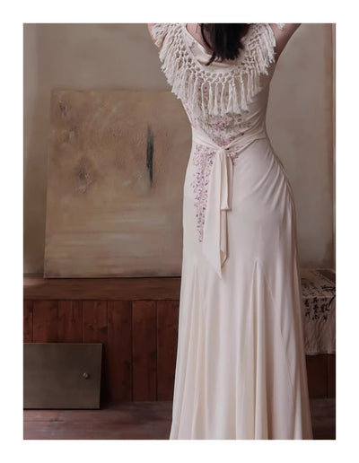 Vestido Bohemio Fishtail con Borlas - Cuello Redondo Ajustado para Verano - Image 20