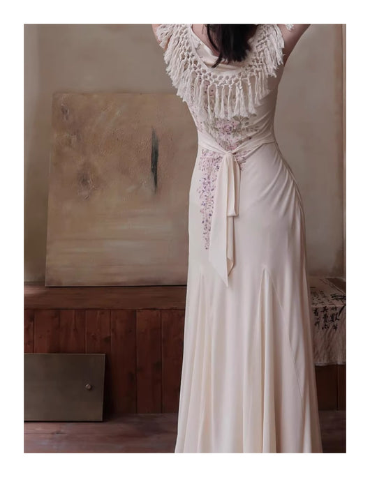 Vestido Bohemio Fishtail con Borlas - Cuello Redondo Ajustado para Verano - Image 20