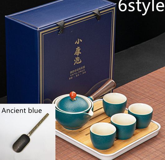 Juego de Té Xiaoyao con Tetera Giratoria 360° - Image 45
