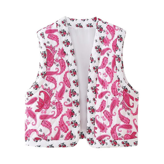 Chaleco Acolchado de Algodón con Estampado Street y Costuras Decorativas - Image 28