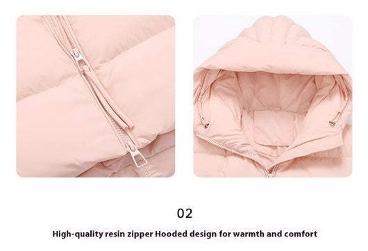 Abrigo Acolchado de Pato Blanco Largo Invierno Diseño Coreano Mujer - Image 31