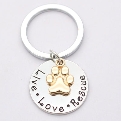 Collar Huella de Perro "Vive · Ama · Rescata" - Image 6