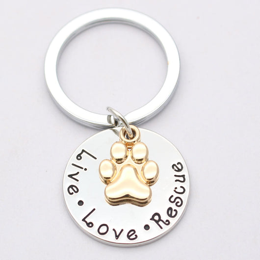 Collar Huella de Perro "Vive · Ama · Rescata" - Image 6