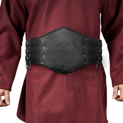 Cinturón Ancho Estilo Vikingo Nórdico con Relieve - Image 23