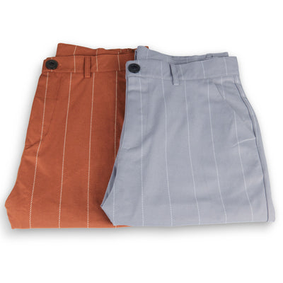 Pantalones Casuales con Rayas Punteadas y Puño Ajustado - Image 10
