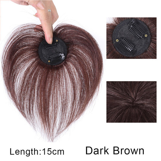 Peluca Mujer Cabello Liso Raya Central con Flequillo Lateral - Sistema de Dos Clips - Image 7