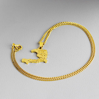 Collar con Dije del Mapa de Haití - Image 8