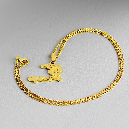 Collar con Dije del Mapa de Haití - Image 8